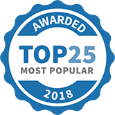 Top 25 Most Popular Beauty and Wellness Services badge for 2018